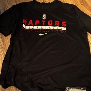 Nike Black Raptors Tee with Red Accents